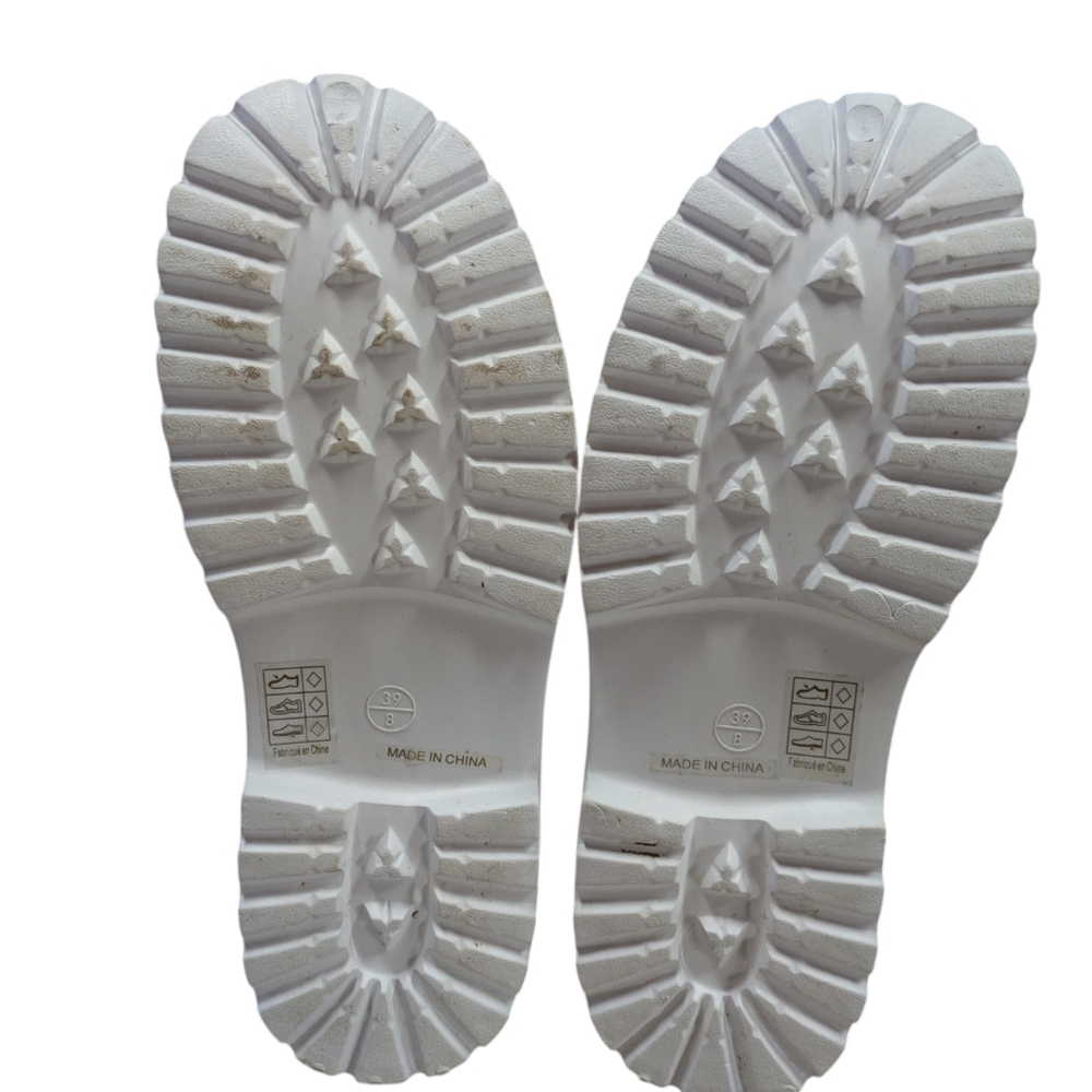 Free People Karlie Buckle Clogs White Size 8 - Picture 6 of 9